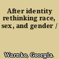 After identity rethinking race, sex, and gender /