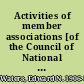 Activities of member associations [of the Council of National Library Associations]