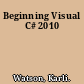 Beginning Visual C# 2010