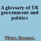 A glossary of UK government and politics