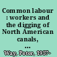 Common labour : workers and the digging of North American canals, 1780-1860 /