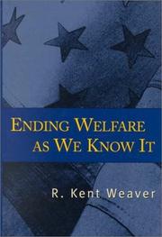 Ending welfare as we know it /