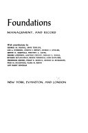 U.S. philanthropic foundations ; their history, structure, management, and record /