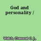 God and personality /