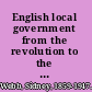 English local government from the revolution to the Municipal Corporations Act : the parish and the county /