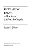 Unwrapping Balzac : a reading of La peau de chagrin /