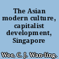 The Asian modern culture, capitalist development, Singapore /