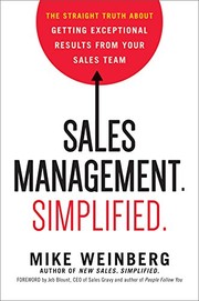 Sales management : simplified : the straight truth about getting exceptional results from your sales team /