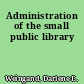 Administration of the small public library