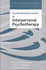 Comprehensive guide to interpersonal psychotherapy /