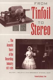 From tinfoil to stereo : the acoustic years of the recording industry, 1877-1929 /