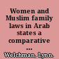 Women and Muslim family laws in Arab states a comparative overview of textual development and advocacy /