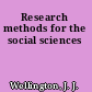 Research methods for the social sciences