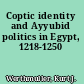 Coptic identity and Ayyubid politics in Egypt, 1218-1250