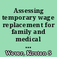 Assessing temporary wage replacement for family and medical leave /