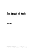 The analysis of music /