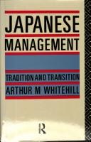 Japanese management : tradition and transition /