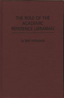 The role of the academic reference librarian /