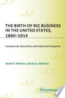 The birth of big business in the United States, 1860-1914 commercial, extractive, and industrial enterprise /