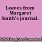 Leaves from Margaret Smith's journal.