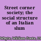 Street corner society; the social structure of an Italian slum