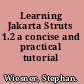 Learning Jakarta Struts 1.2 a concise and practical tutorial /