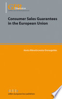 Consumer sales guarantees in the European Union