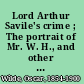 Lord Arthur Savile's crime ; The portrait of Mr. W. H., and other stories /