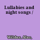 Lullabies and night songs /