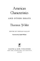 American characteristics and other essays /