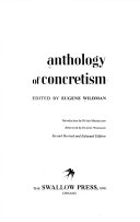 Anthology of concretism /