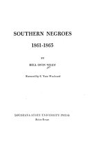 Southern Negroes, 1861-1865 /