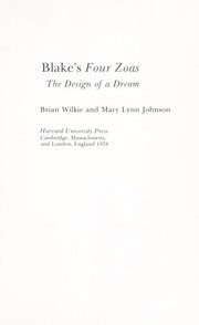 Blake's Four zoas : the design of a dream /
