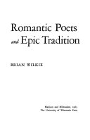 Romantic poets and epic tradition.