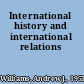 International history and international relations