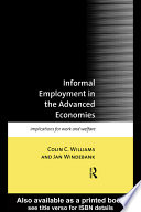 Informal employment in the advanced economies implications for work and welfare /