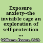 Exposure anxiety--the invisible cage an exploration of self-protection responses in the autism spectrum and beyond /