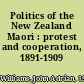 Politics of the New Zealand Maori : protest and cooperation, 1891-1909 /