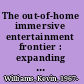The out-of-home immersive entertainment frontier : expanding interactive boundaries in leisure facilities /
