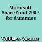 Microsoft SharePoint 2007 for dummies