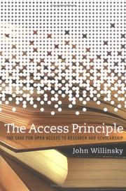 The access principle : the case for open access to research and scholarship /