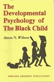 The developmental psychology of the Black child /