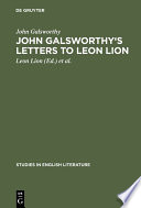 John Galsworthy's letters to Leon Lion /