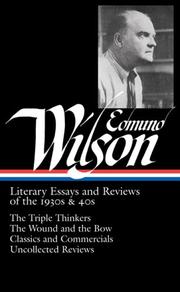 Literary essays and reviews of the 1930s & 40s /