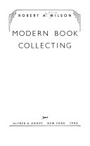 Modern book collecting /