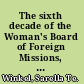 The sixth decade of the Woman's Board of Foreign Missions, Reformed Church in America, 1926-1935