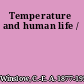 Temperature and human life /