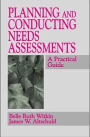 Planning and conducting needs assessments : a practical guide /