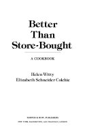 Better than store-bought : a cookbook /