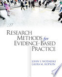 Research methods for evidence-based practice /